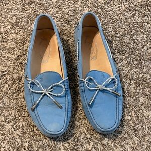 Blue Tod's Loafers with Bow Detail sz40.5 Gently used
